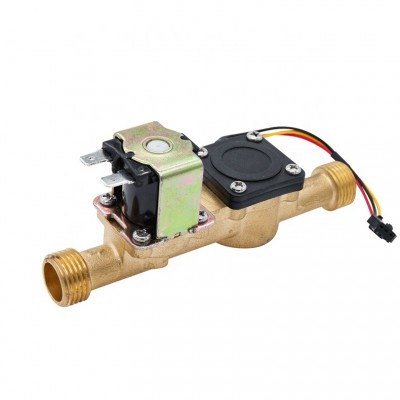 Brass Copper 1/2" Brass Body Solenoid Valve With 12 V Dc Coil 1-30l/min Water Solenoid Valve Normally Open