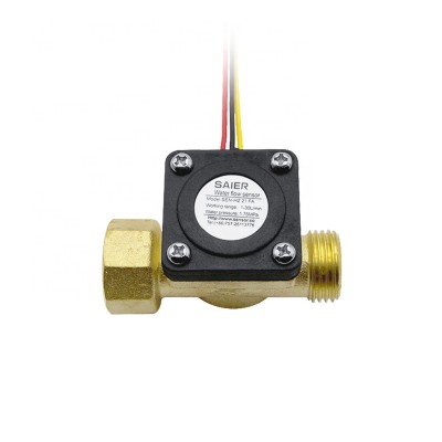 DN15 Liquid Level Sensor Switch G 1/2" Pipe Size Water Flowmeter Hall Switch Meter Flowmeter Heater Accessories 1-30L/Min