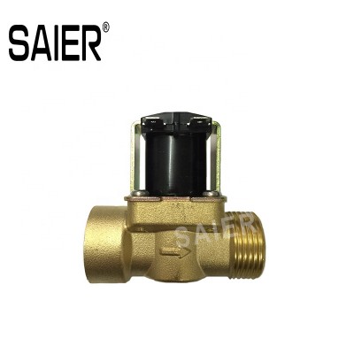 DN20 Water Solenoid Valve DC12V DV24V DC220V Brass Material G 3 / 4" Valves for Hot Water Heater Control Machine