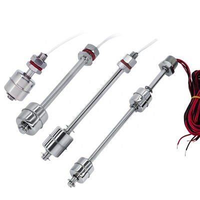 45mm Stainless Steel Water Level Switch Sensor Liquid Float Switch Horizontal Single / Double Ball Vertical Installation